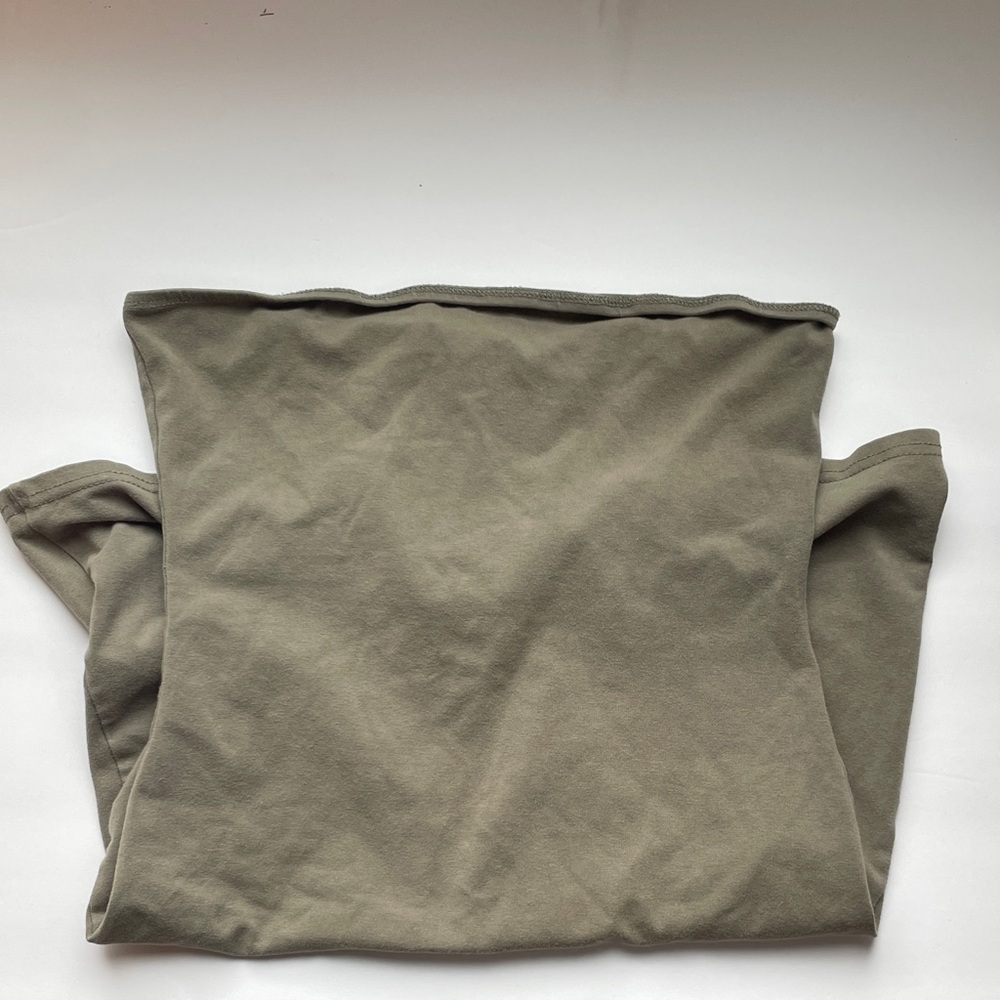 Forever 21 Olive Green Tube Top Romper/Bodysuit